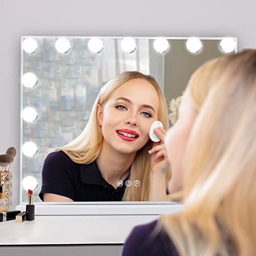 Vanity Mirror with Smart LED Lights for Makeup