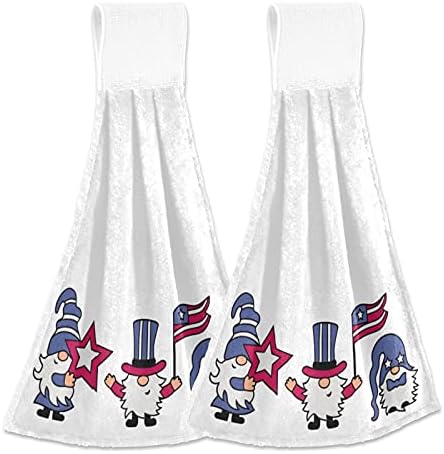 Patriotic American Gnomes 4th of July Kitchen Towels