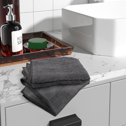 HOMEXCEL Grey Hand Towels