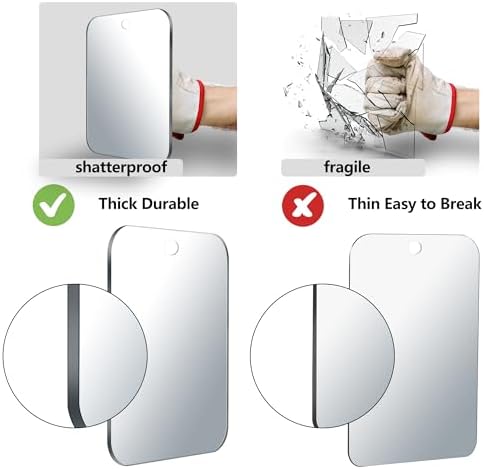 Fogless Shower Mirror for Shaving 6x8 inch Medium