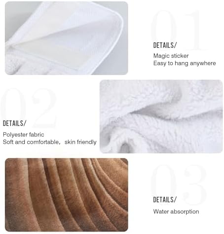 Fast Dry Coral Fleece Kitchen Towels with Loop 2 Pack