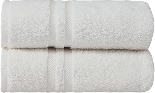 Set of 2 Premium 100 Turkish Cotton Grey Hand Towels
