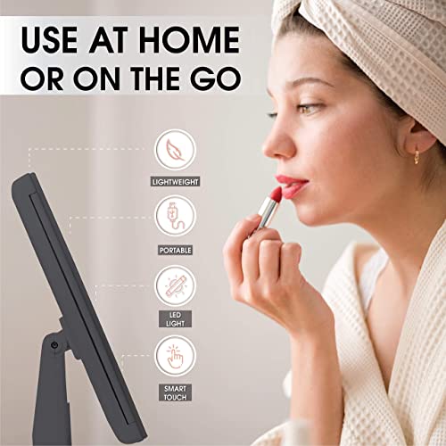 36 LED Touch-Screen Makeup Mirror with 123X Magnification