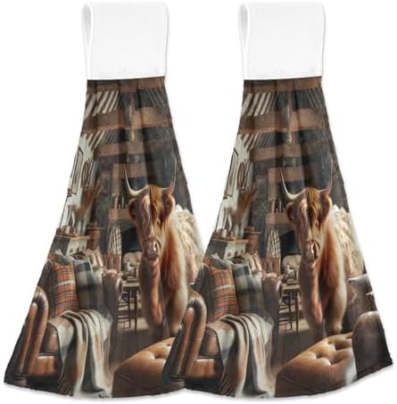 Hand Towels for Home and Kitchen Scotland Highland Cattle Kitchen