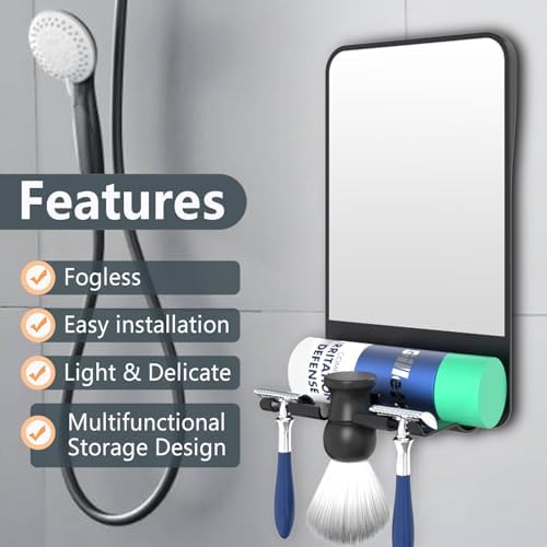 COSMIRROR Anti-Fog Folding Mirror for Shavers