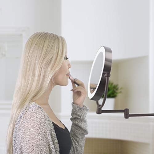 Zadro 11 LED Wall-Mounted Makeup Mirror with Shaving Function