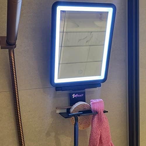 Fogless Shower Mirror with Squeegee