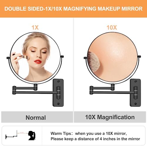 8 Wall-Mounted Magnifying Mirror