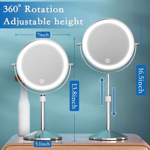 Professional 10X Magnifying Vanity Mirror with Lights