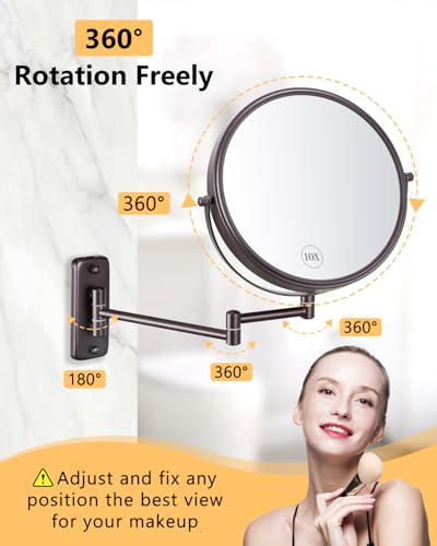 Decluttr 10x Magnifying Mirror for Makeup