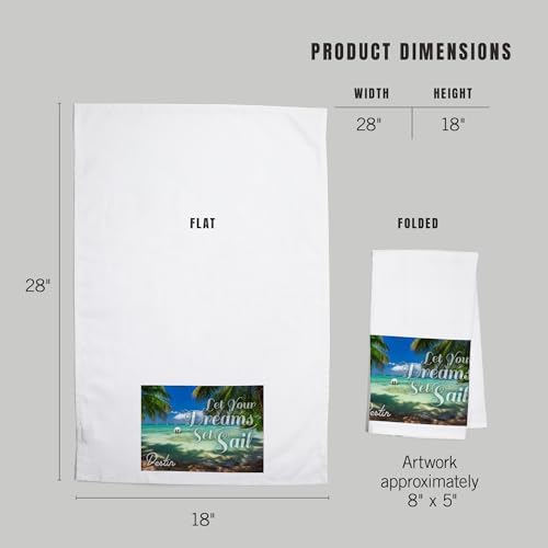 Beautiful Beach Towel Made in the USA 18x28 inches