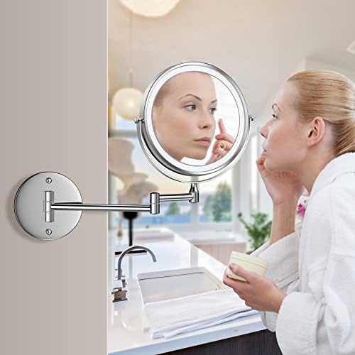 Charged Wall-Mounted Makeup Mirror