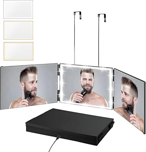 Vanexiss 3-Way Trifold Mirror