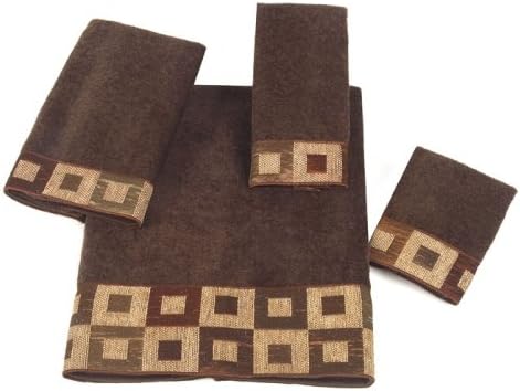 Avanti Linens Precision Collection Fingertip Towel Mocha Pack of 2