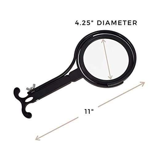 Rucci Round Portable Magnifying neck Mirror for Makeup Skincare