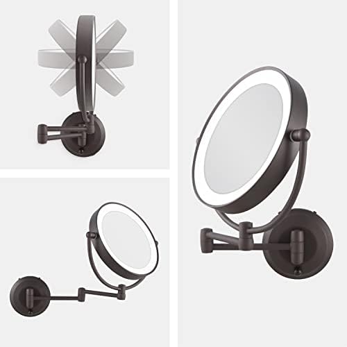 Zadro 11 LED Wall-Mounted Makeup Mirror with Shaving Function