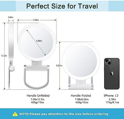 MIYADIVA 20X Magnifying Mirror with Light
