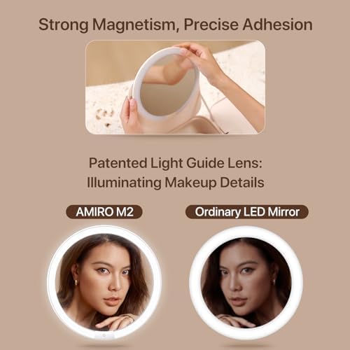 AMIRO M2 LumoCube Makeup Mirror with Bag