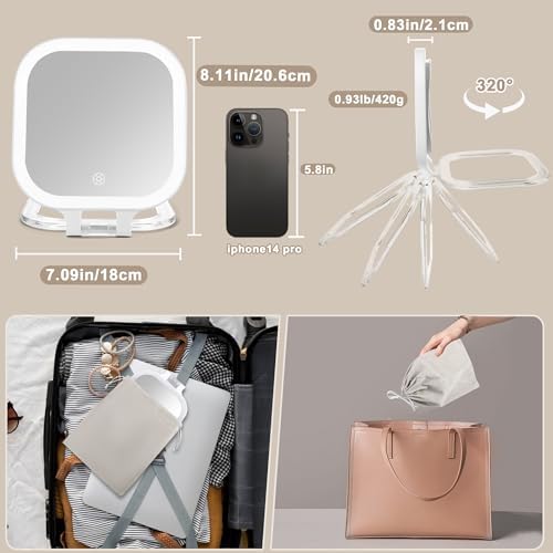 High-Quality Travel Makeup Mirror for Women