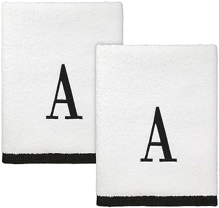 Avanti Linens Hand Towels Set of 2 Monogram Collection A Small 1