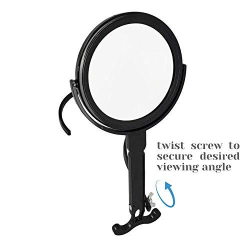Rucci Round Portable Magnifying neck Mirror for Makeup Skincare