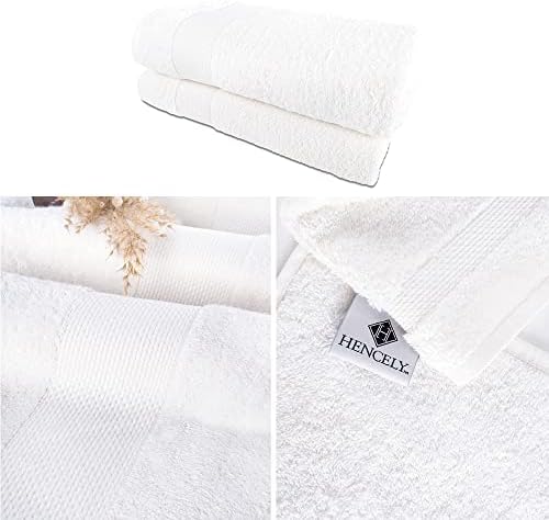 Hencely Luxury Bath Sheet Set 2 x 35x64 Inch Perfect Cotton Towels