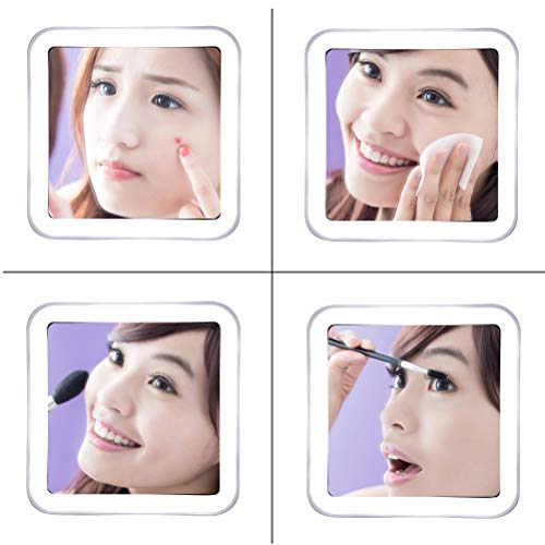 JiBen Square Flexible Gooseneck LED Mirror