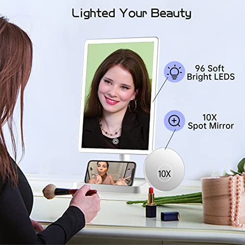 Precision Makeup Mirror with 96 Bright LEDs Compact Design