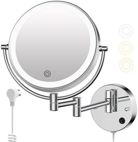 Wall-Mounted Double-Sided Makeup Mirror