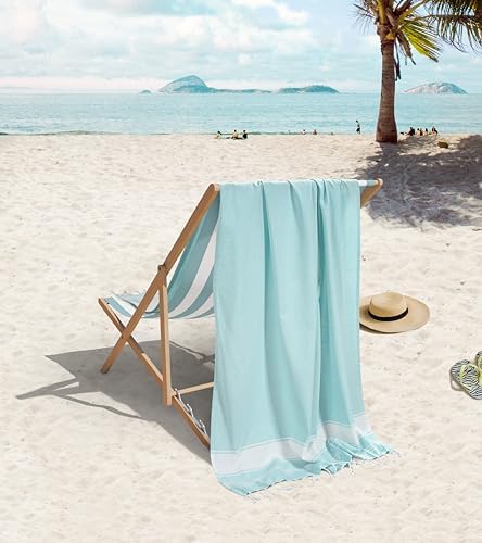 6 PACK Beach Towels Set Oversized Sand-Free 39x71 Incher