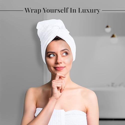 Tens Towels 4-Piece Bath Towels Set 30x60 inches Light Weight Soft Durable