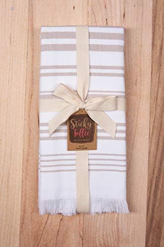2-Piece Soft Absorbent Turkish White Hand Towels