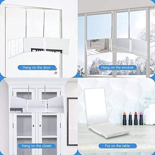 AAA Vanity Mirror with LED 360 Trifold Height Adjustable 5X Magnification