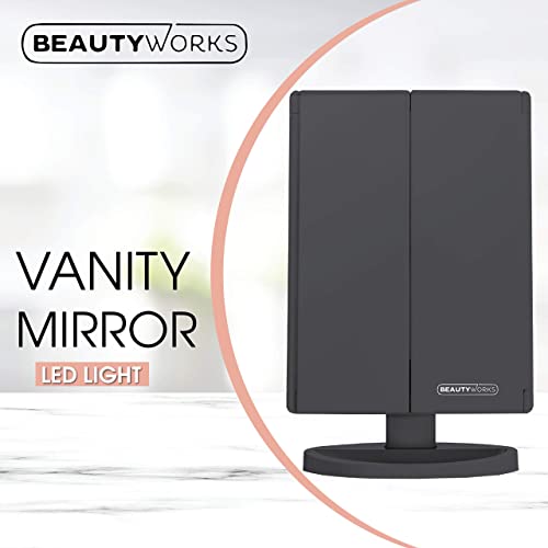 36 LED Touch-Screen Makeup Mirror with 123X Magnification