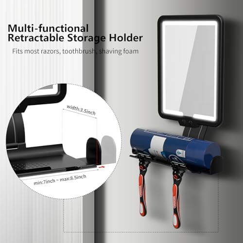 Heated Anti-Fog Shower Mirror for Shavers
