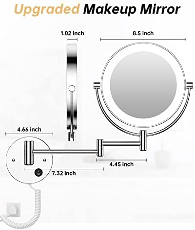 Gospire 85 Wall-Mounted Magnifying Mirror