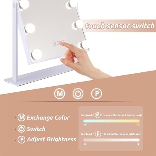 Hansong Lighted Vanity Mirror for Makeup