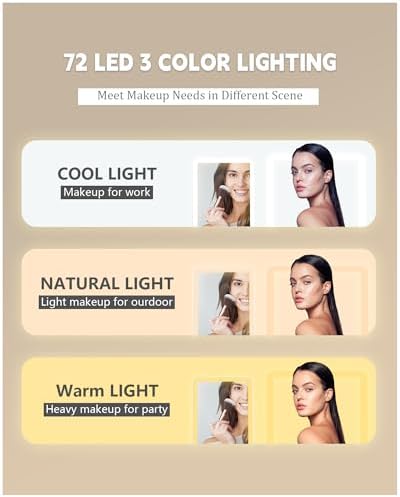 Perfect Make-up Mirror with Lights for Travelers