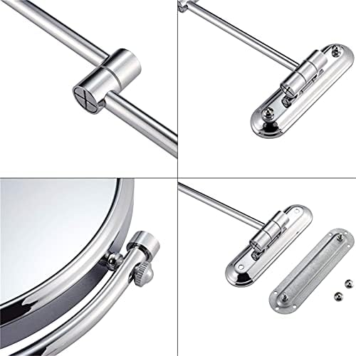 LCARY 2-Piece Aluminum Mirror for Travel