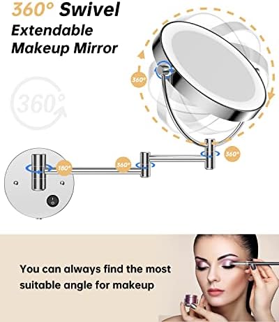 Gospire 85 Wall-Mounted Magnifying Mirror