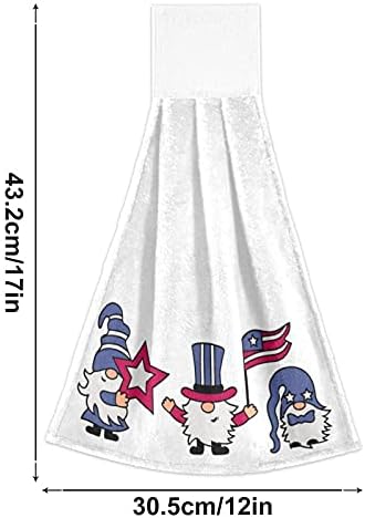 Patriotic American Gnomes 4th of July Kitchen Towels