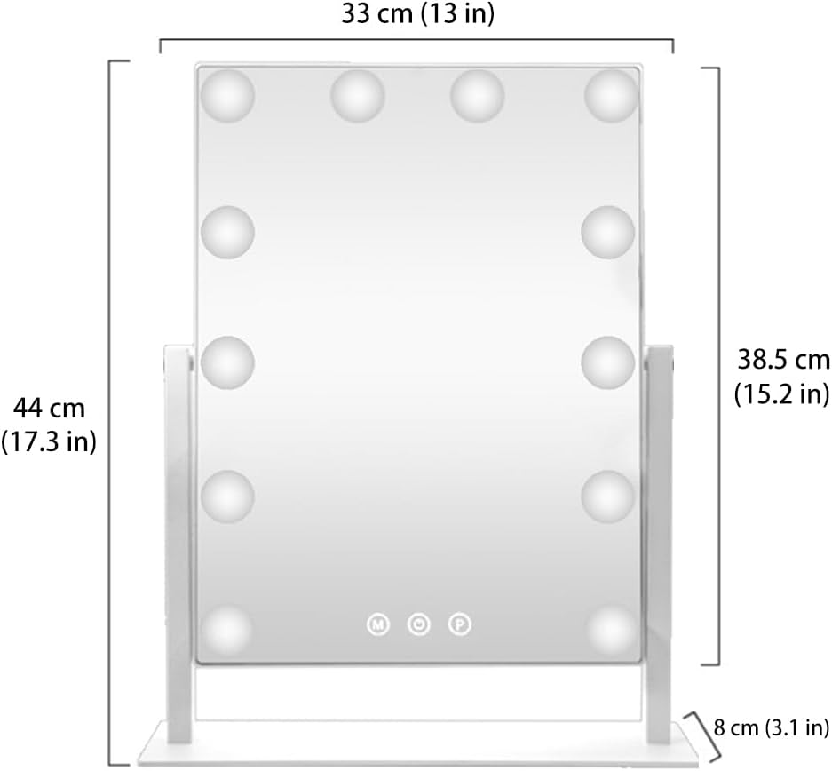 Vanity Mirror with Perfect Lighting and Magnification