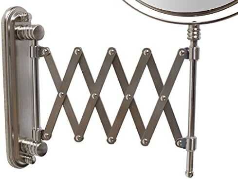 Wall-Mount Extendable Mirror for MakeUp or Beauty