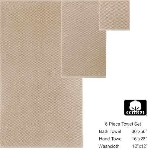 Discover Luxury in Every Wash - 6-Piece Cotton Bath Towels Set