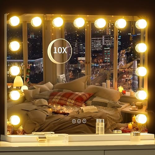 NUSVAN Vanity Mirror with 3 Lighting Modes Touch Control