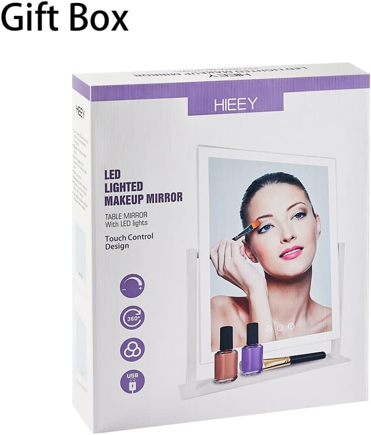 HIEEY Lighted Makeup Mirror