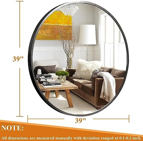 Large Circular Wall Mirror