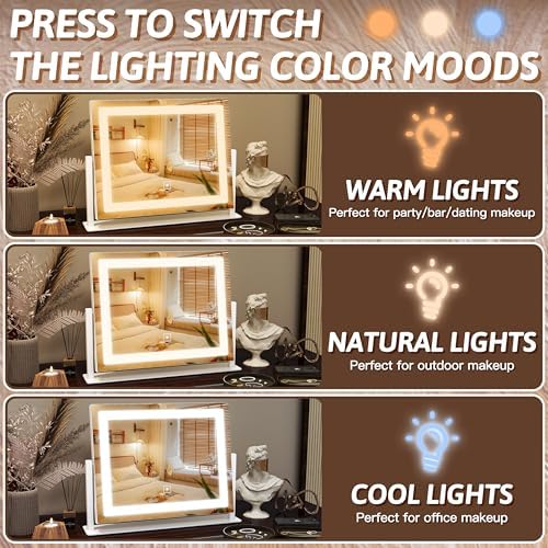 FENNIO Lighted Makeup Mirror