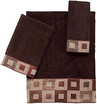 Avanti Linens Precision Collection Fingertip Towel Mocha Pack of 2