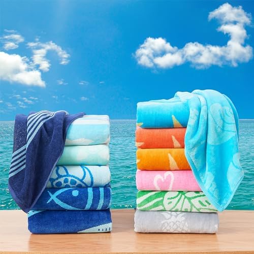 Perfect Beach Towels 100 Cotton Quick-Dry Absorbent Set of 2 30x60